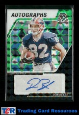 2024 Panini Mosaic #AM-DBE Don Beebe Mosaic Choice Fusion Green Black #/25 Auto