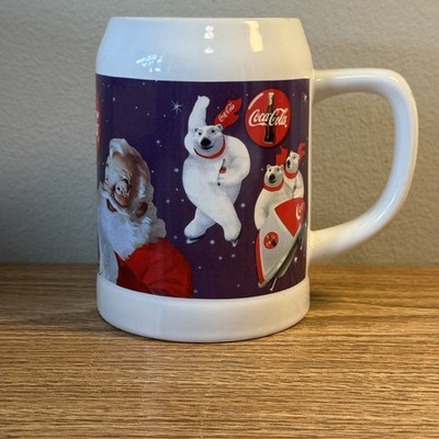 Coca Cola Polar Bear and Santa Claus Vibrant high definition permanent print