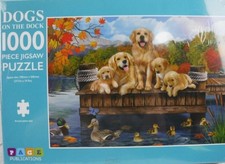 Dogs on the Dock 1000 piece Jigsaw Puzzle 27.5" x 19.7" Page Publications
