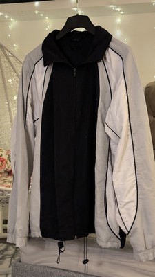 Donnay Sportjacke / Übergangsjacke / Windbreaker in Schwarz-Grau (Größe XL)