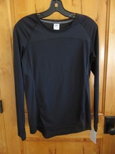 CHAMPION NWT SIZ S C9 DUO DRY ACTIVEWEAR PULLOVER EBONY LSLV ROUND NECK RUNNING