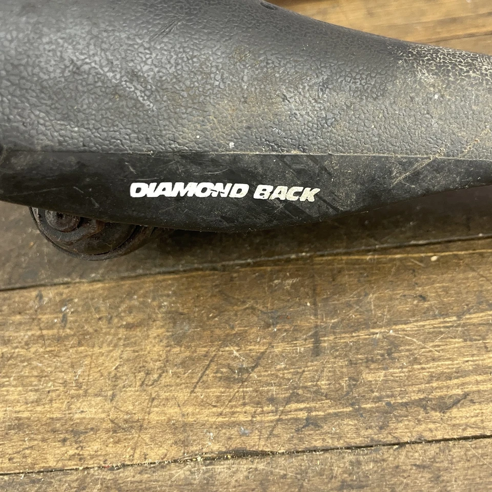 Sillín de bicicleta BMX Diamond Back vintage negro asiento VL410 vieja escuela BMX carreras 430 g Foto 3 de 4