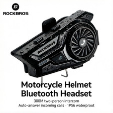 ROCKBROS Motorcycle Bluetooth Headset Helmet Intercom Hands-Free Call/Music/GPS