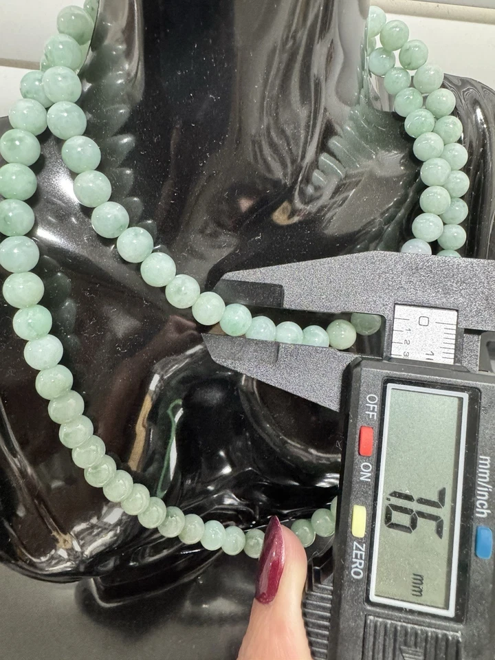 Collar Jade Natural Tipo A 7,5 mm Foto 4 de 4