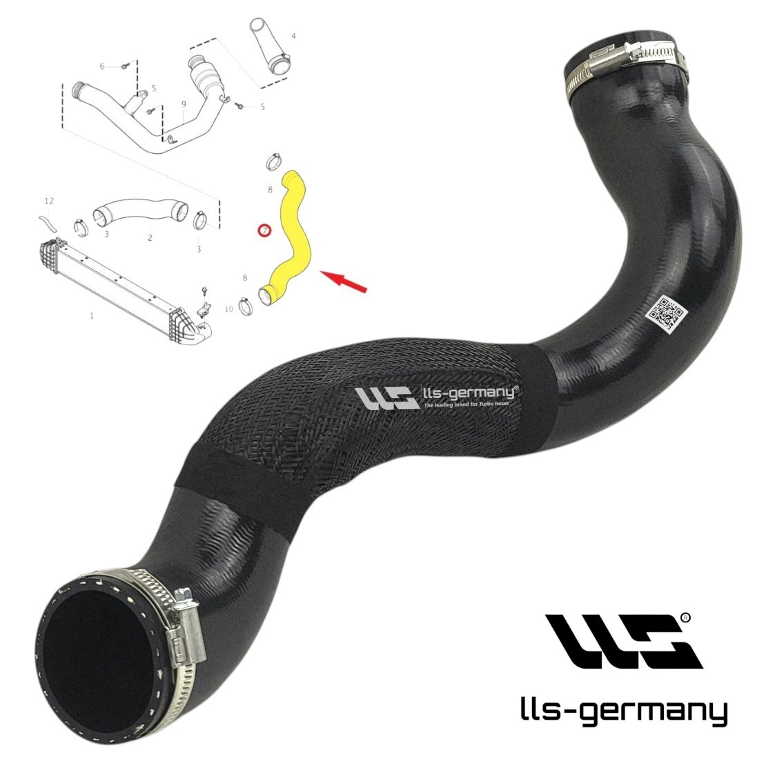 Turbo Hose Charge Air Hose For VOLVO V60 I 2.0 D3/D4 30741795