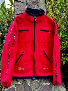 HÄRKILA KAMKO Fleecejacke Wendbar Braun/Rot L
