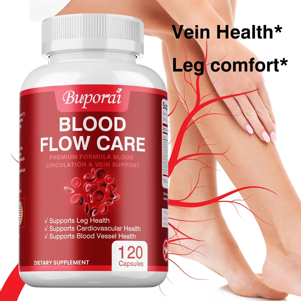 BUPORAI Durchblutung Pflege – Beinvenen, Blutzirkulation, Herz-Kreislauf-Gesundheit