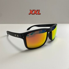 NEW Oakley HOLBROOK XXL OO9487 Polarized PRIZM Matte Black/Red Lens Sunglass