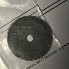 State of Missouri 5 Mills Sales Tax Receipt Token Coin
