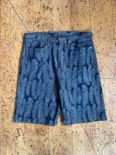 39w Kapital Brand Feather Denim Shorts