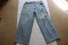 JNCO MEN'S BLUE JEANS VINTAGE CLASSIC "SLACKER" W36 L32 *ULTRA RARE 1990'S STYLE