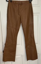 VTG Wilson  s 100 Leather Pelle Studio Pants Flare Bootcut Boho Hippie Soft EUC