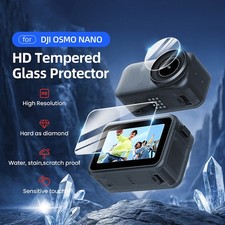 HD Screen Tempered Glass Protective Film Set Fit For DJI OSMO NANO Sports Camera