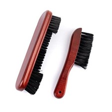 , Wooden Billiards Pool Table and Rail Brush Set Wood Billiard Cleaner Brown