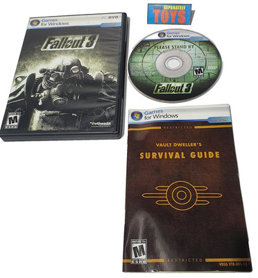 FALLOUT 3 2008 PC Game Bethesda Softworks Role-Playing DVD ROM