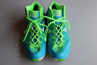 Nike Zoom Without A Doubt Blue Green Basketball Shoes Men s size 9.5 749432-400