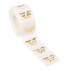 500Pcs 1" Thank You Stickers Roll, Thank You for Your Order Style10