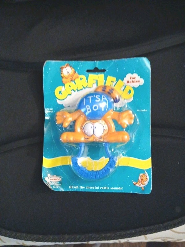 Vintage GARFIELD Baby Rattle Collection 1991 "It's a Boy, 1991