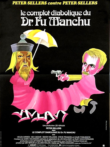 Peter Sellers THE FIENDISH PLOT OF Dr. FU MANCHU 1980 FRENCH POSTER 16x21