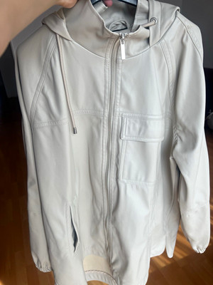 Laura Torelli Damen Jacke   Beige   Kunstleder   Gr. M/L