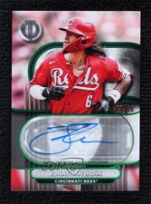 2024 Topps Tribute Tribute Auto Green 65/99 Jonathan India #TA-JI Auto sc2