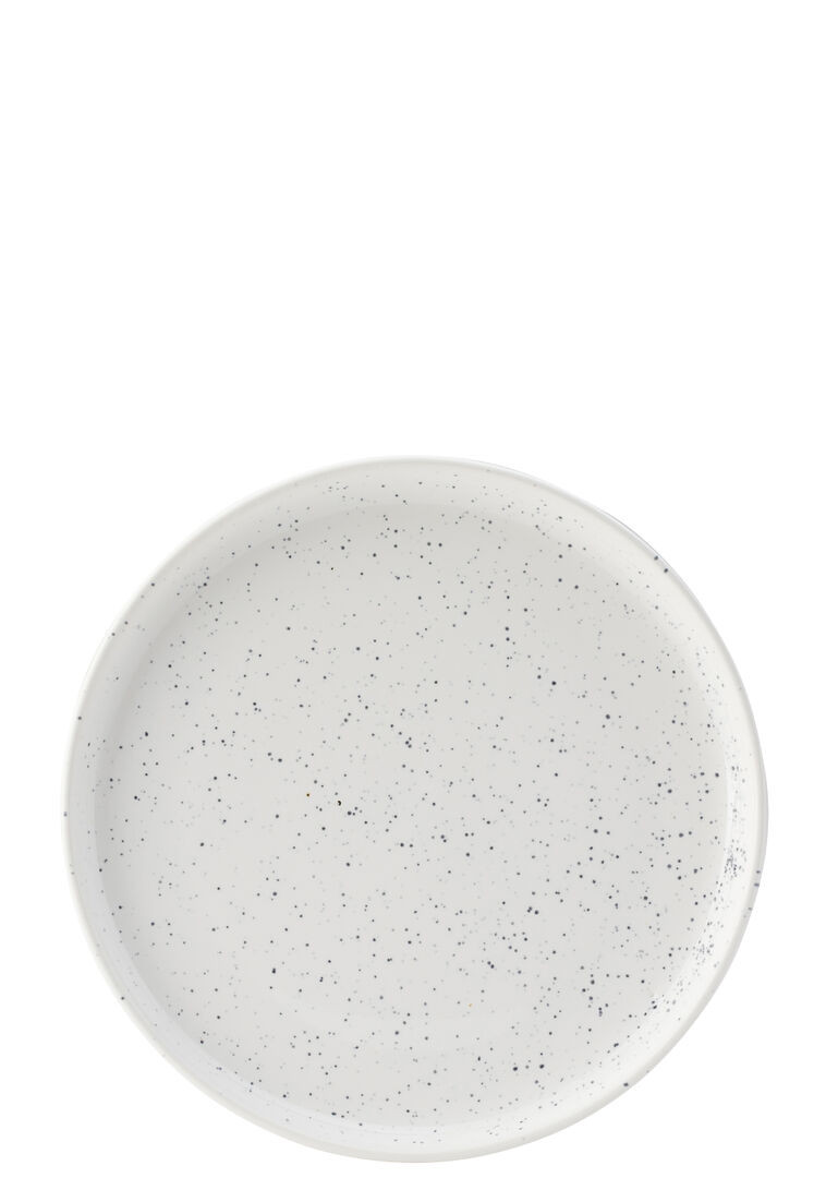 Unique Raw Plate White Porcelain Tableware Serving For Bars 8"" (20Cm) Pack Of 6