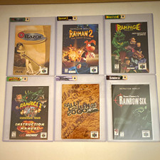 6x Nintendo 64 Manual Lot