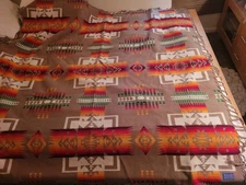 Pendleton Chief Joseph Wool Fringe Blanket 65" x 65"