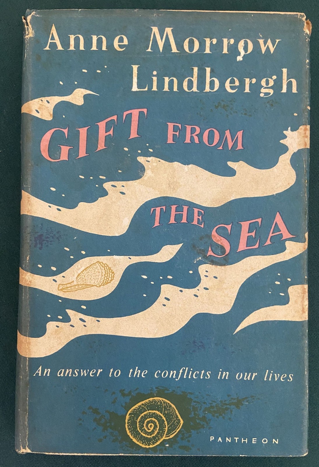 1955 1st Edition 2nd Printing Gift from the Sea by Anne Morrow Lindbergh HC/DJ