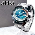 SEIKO Alba AKA V743-5A10 Chronograph Blue Dial Y2K Vintage 42mm Watch