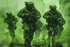 US MILITARY ARMY AIR FORCE SOLDIER STRETCHED CANVAS WALL ART READY TO HANG MC17