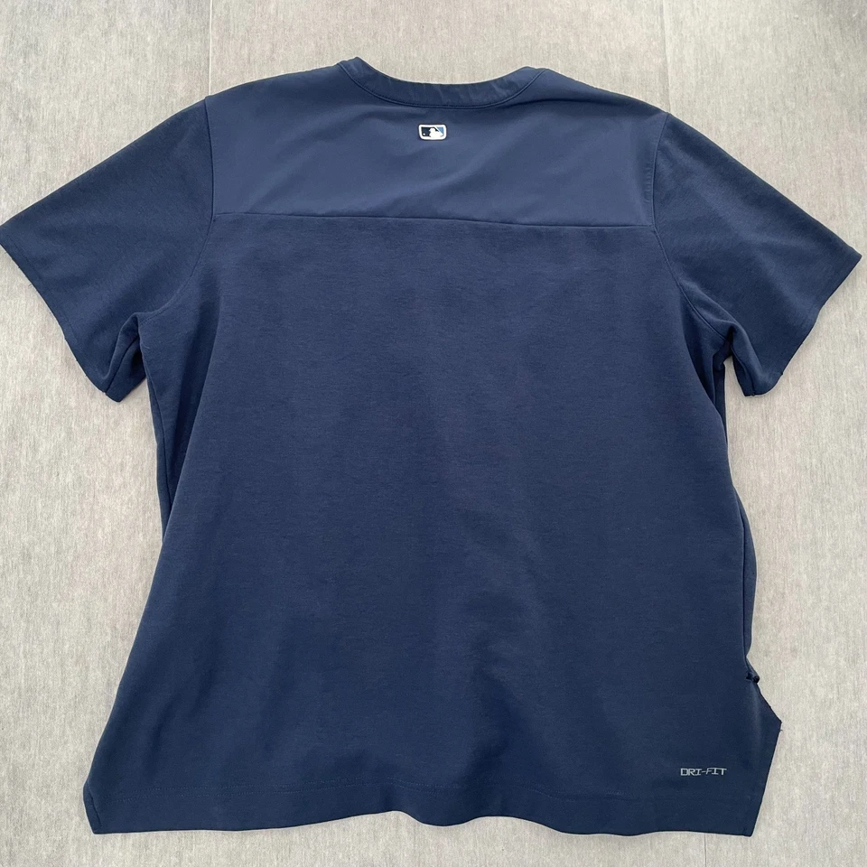 Tampa Bay Rays Shirt Adult 2XL Blue 1/4 Zip Pullover Nike Team Issued Jones - Image 2 of 4