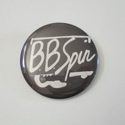 Vintage B.B. Spin Button Pin Power Pop Punk Band Pinback 1980s