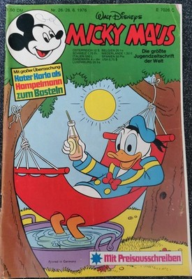 Mickey Mouse Issue 26 - June 26, 1976 Walt Disney Jumping Jack Cat Karlo 
