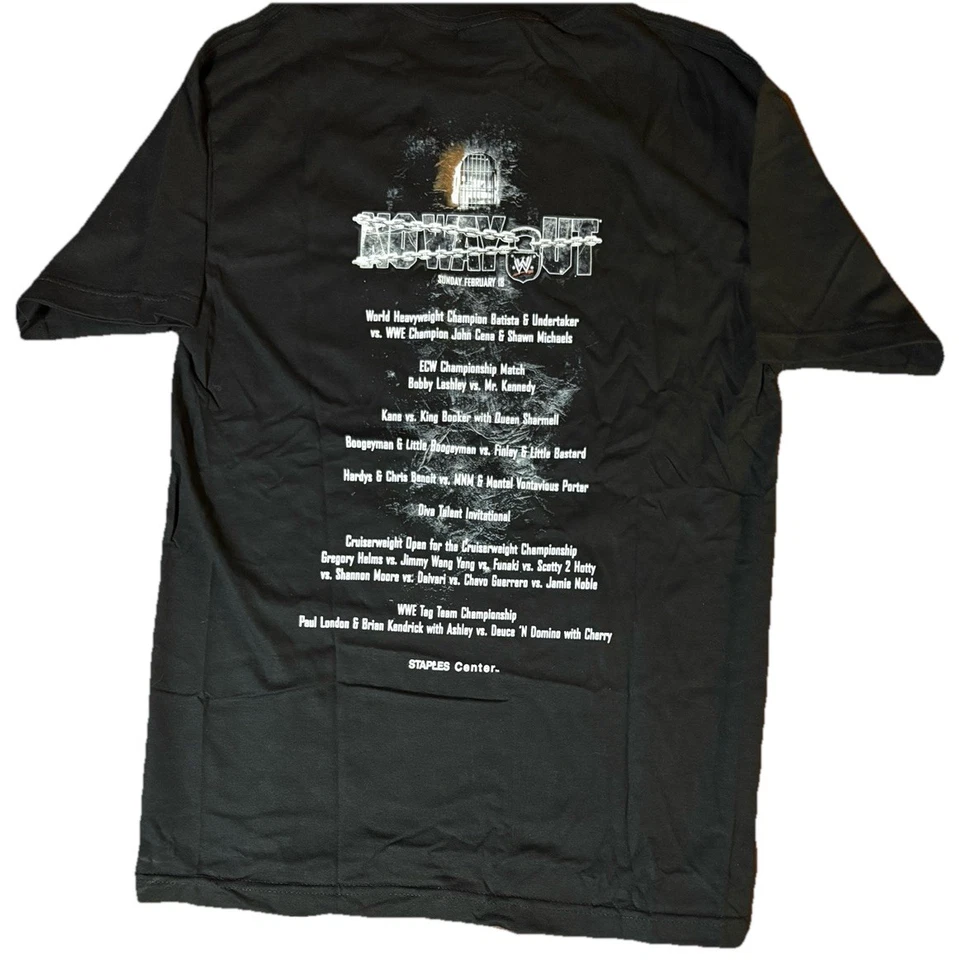 WWE No Way Out Event Shirt, Double Sided Size M New VTG 2007 PPV NWOT - Image 2 of 3