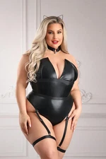 Fantasy Lingerie - Play Untamed Cat Costume - Black - 1X/2X