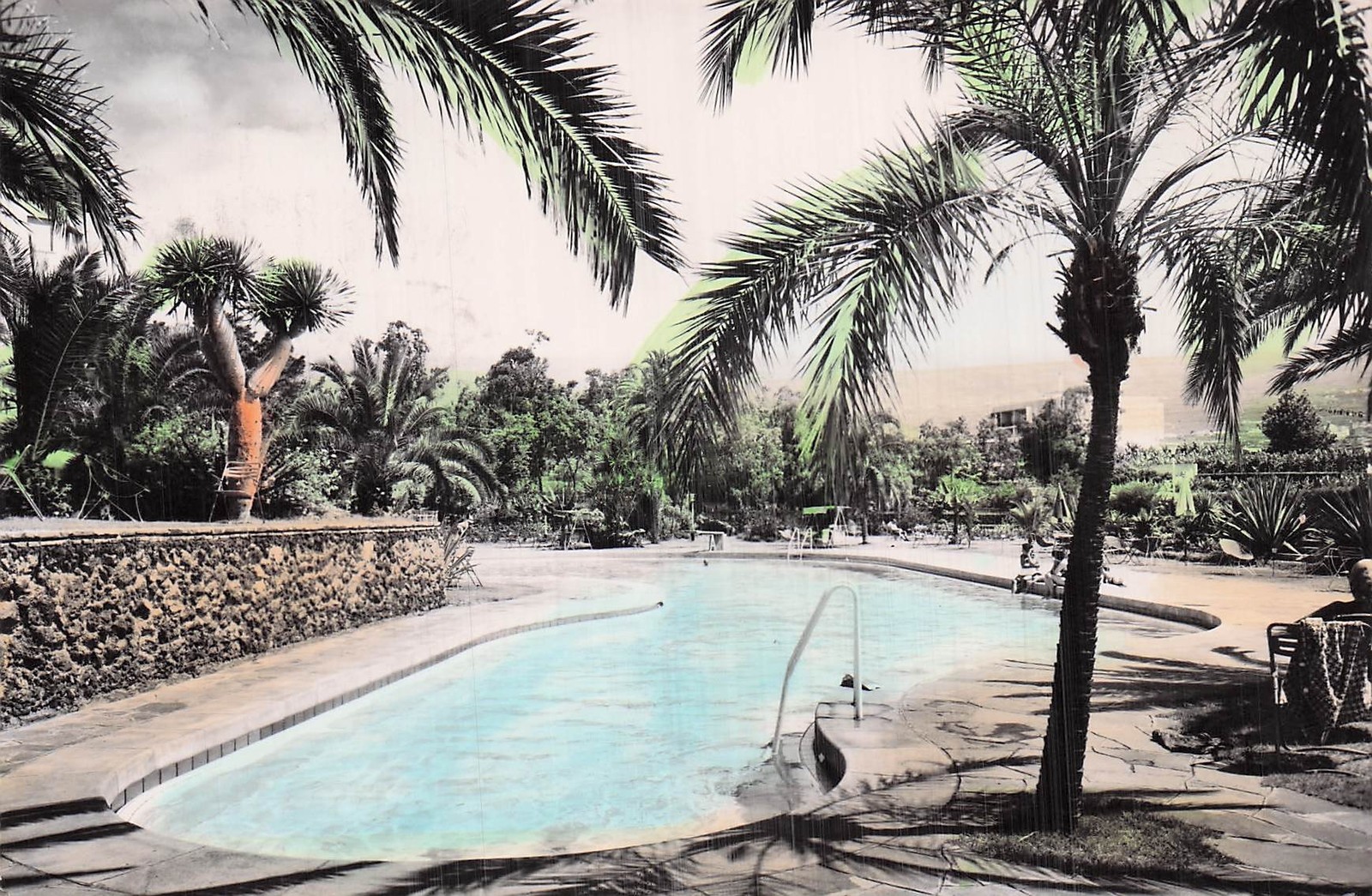 ESPAGNE TENERIFE PISCINA Y JARDINES DEL HOTEL TAORO PUERTO DE LA CRUZ