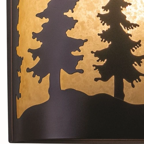 Yosemite 1-Light Wall Sconce in Rustic and Flush Style 11 Inch Tall and 8 Inches - Picture 4 of 5