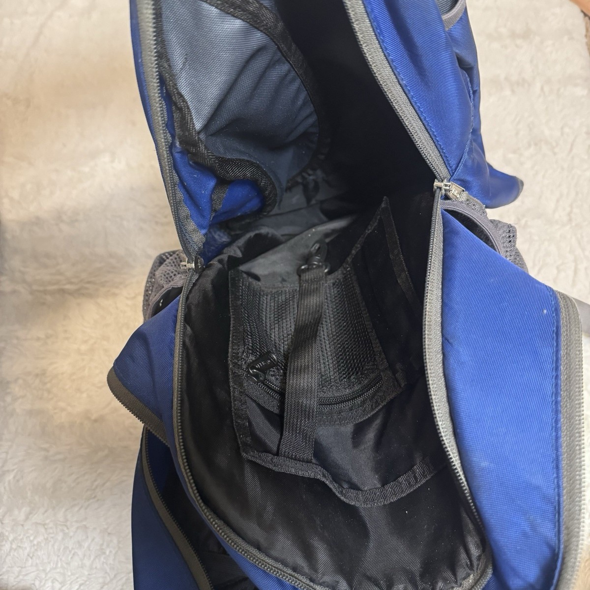 Title (SEO Optimized):L.L.Bean Explorer Backpack Blue Gray Nylon Outdoor View 5