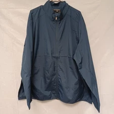 Port Authority Windbreaker Jacket Mens Blue 4XL Lightweight