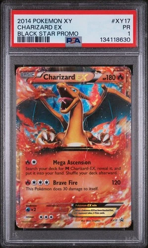 2014 POKEMON XY BLACK STAR PROMO CHARIZARD EX #XY17 PSA 1 (B)