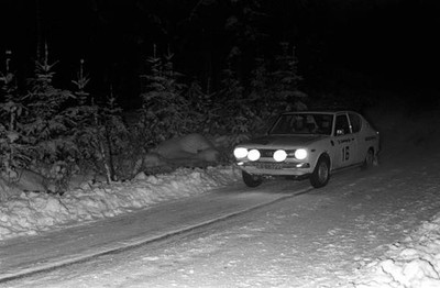 Egil Stenshagen Peto Folkestad Datsun Cherry E Swedish Rally Febru- Old Photo 3