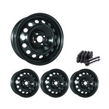 Set Of 4 16 Black Steel Wheel Rims 4x100 Fits Hyundai Accent Rtx3q 4lug Set Of 4 16 Black Steel Wheel Rims 4x100 Fits Hyundai Accent Rtx3q 4lug