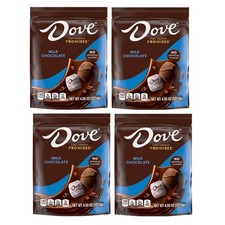 Dove Promises Milk Chocolate Candy, 4.5 Oz Bag, 4 Pack. BB05/2025 