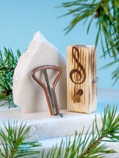 Treble Clef Harp - Beginner's Handmade Musical Instrument with Excellent Sound