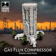 Gas Flux Compressor - 28mm 3d Printed Gothic Sci-Fi Tabletop Wargaming Terrain