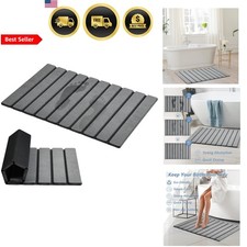 Bath Mat Non-slip Absorbent Stone Diatomaceous Earth Quick Dry Grey