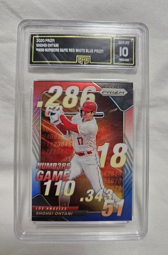 2020 Prizm Shohei Ohtani #NG8 Game  Numbers  Red White and Blue Prizm