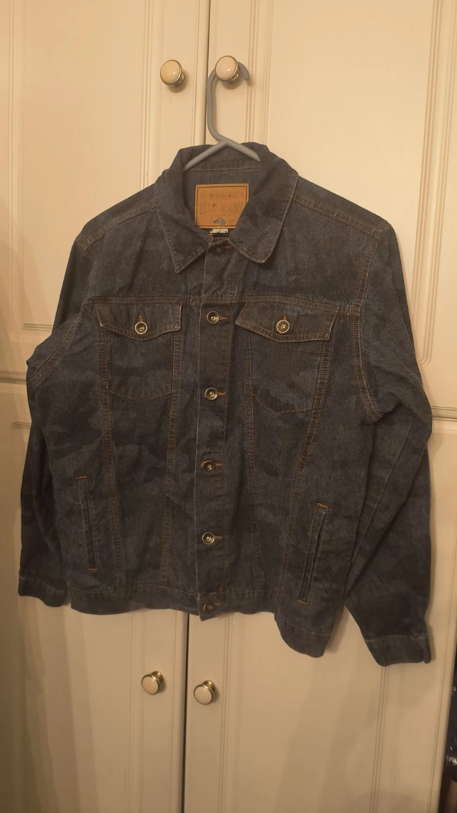 Old Navy Dark Blue Denim Jacket Built- Tough Size 14 All Cotton (O5