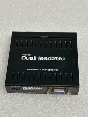 MATROX DualHead2Go D2G-A2A dual-monitor Interface 5V 2A NEW Open Box